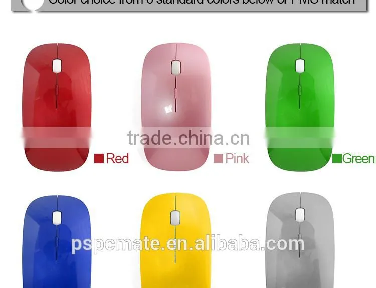 Laser Engraved LED Light Logo Mouse Wireless for Laptop PC