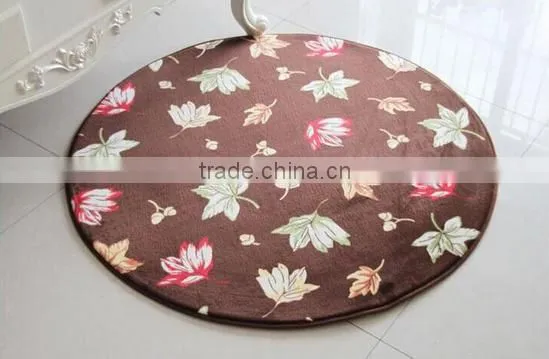 microfiber home/door/floor/ bathroom printing chenille rug/mat/bath mat