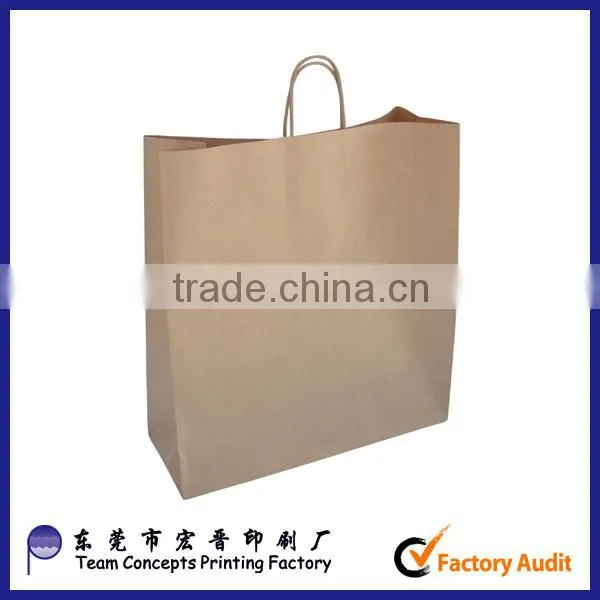 restanrant carry out paper bag, take away kraft paper bag, shopping bag
