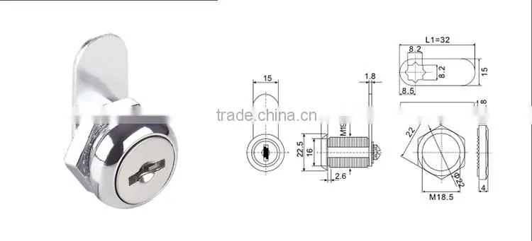 New Products 2016 Stainless Steel Tissue Box Lock With Key
