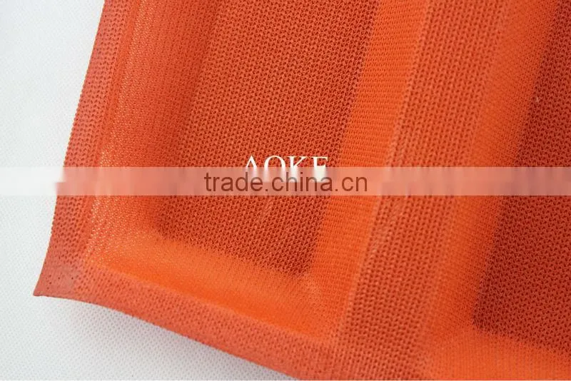 Silicone bread loaf pan baking form with hole with fiberglass reusable for above 4000 times
