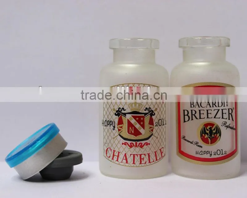 Clear vial sterile injection mould glass vials