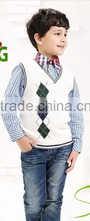 Kids Boys sweater vest sweater hedging cotton wool vest waistcoat vest sweaters for children children children sleeveless sweate
