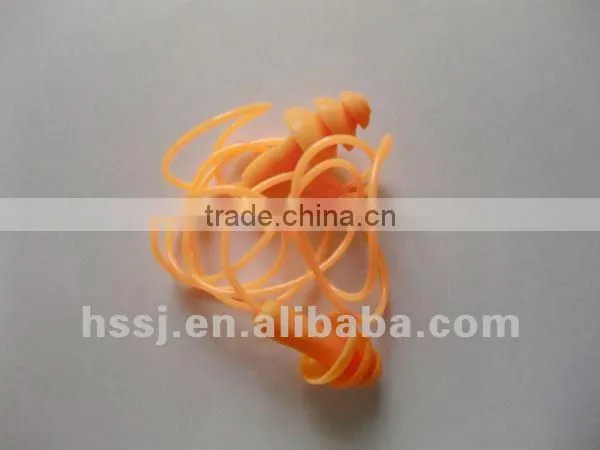2016 CE silicone ear plugs with cord reusable ear plugs with high quality ear plugs manufacturer