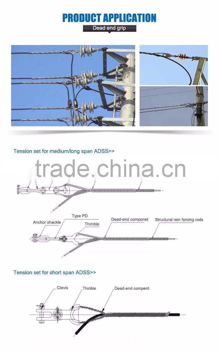 High quality ADSS Tension clamp pole line hardware