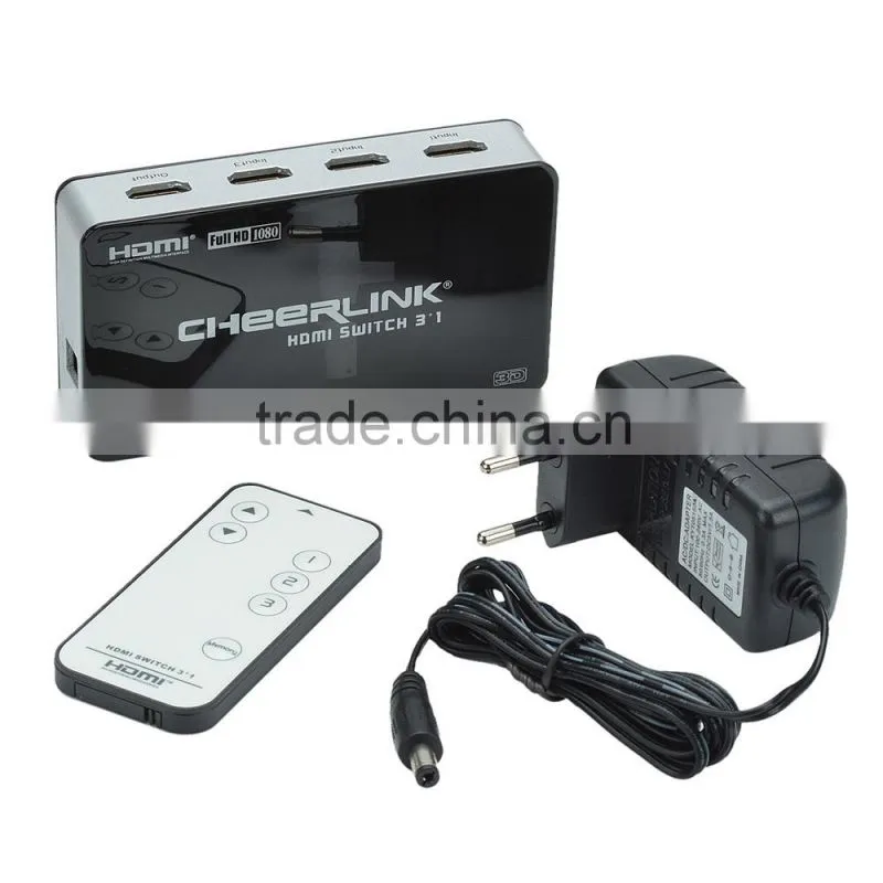 5 input 1 output HDMI switcher 5x1 switcher support 1080P