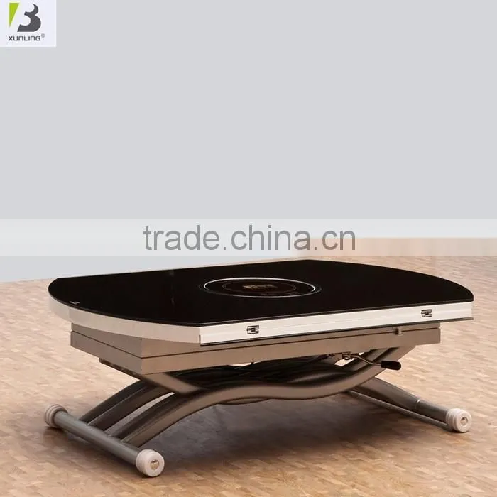 Simple High Lift Metal Coffee Table Folding Tea Table