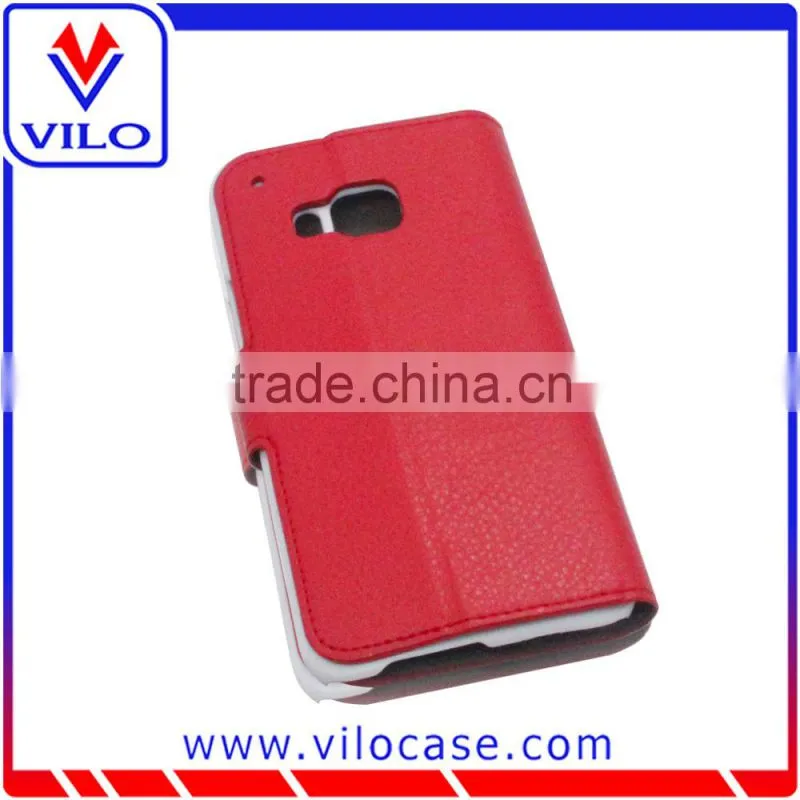 card holder Luxury Leather Wallet Case For HTC M9