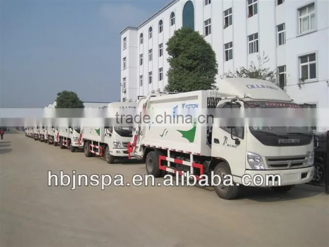 NEW competitive price 8CBM FOTON Compression garbage truck
