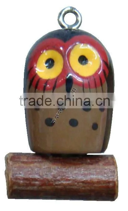 30x17mm Animal Painted Wood Pendants