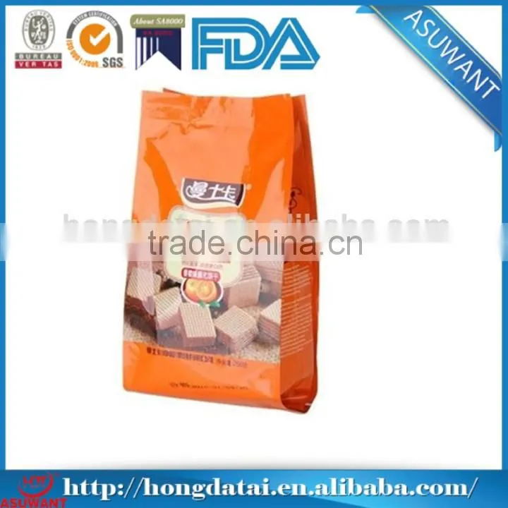 Eco-friendly cookie biodegradable foil wrapped food packing bag