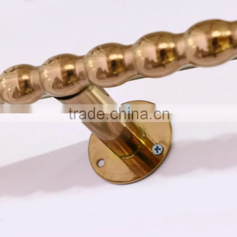 Western rose gold luxury garment wall display rack