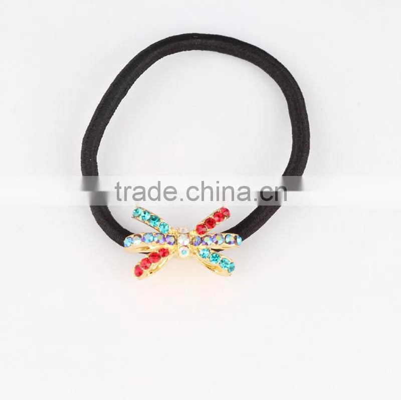 Rhinestone crystal hair scrunchie ,Elastic Ponytail Holder Wholesale MY-015