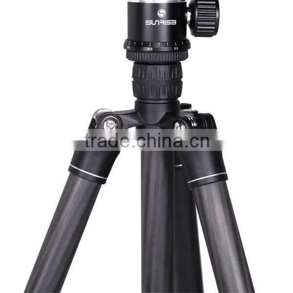 Sunrise 2016 brand new ,professional tripod,3 section tripod,carbon fiber tripod Heads series