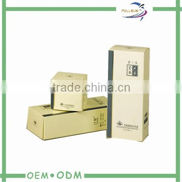 Custom printed recycle clear window cosmetics face cream packaging box