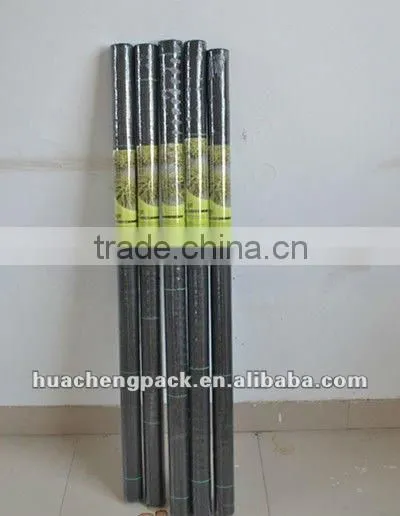 Black polypropylene woven fabric