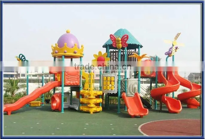 Outdoor plastic slide playground