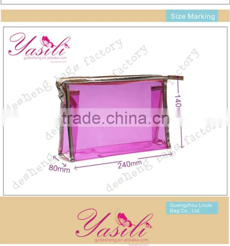 clear plastic zipper pouch;clear Makeup bag;cheap wholesale makeup bags