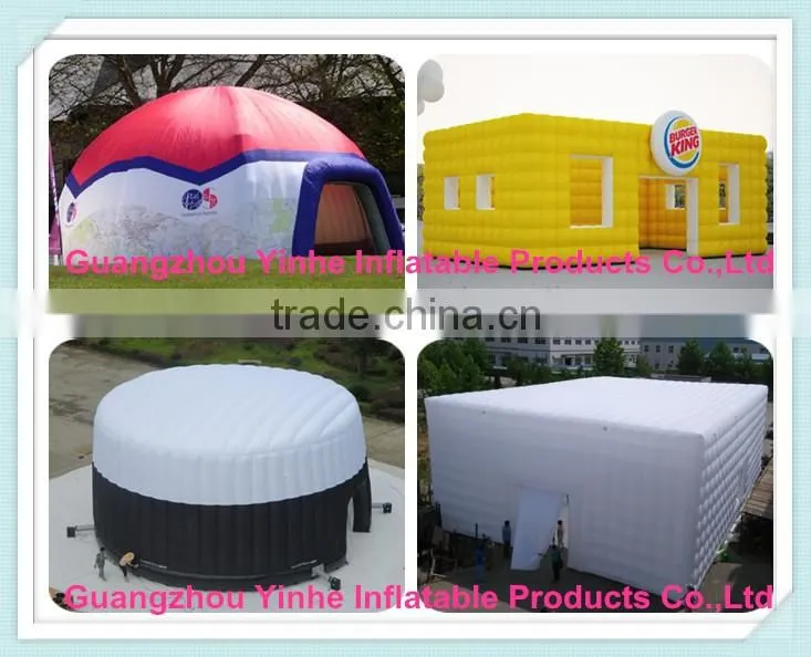 2016 large mobile white inflatable dome tent for exhibition EN14960