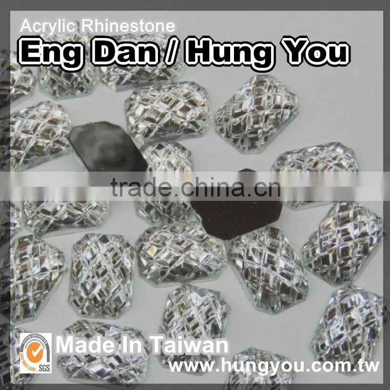 2 Holes Point Back Taiwan Garment Accessories Rhinestone Buttons