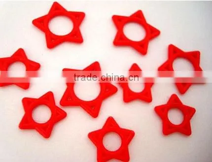 Kaos Softwear Red Star O - rings body piercing jewelry accessory