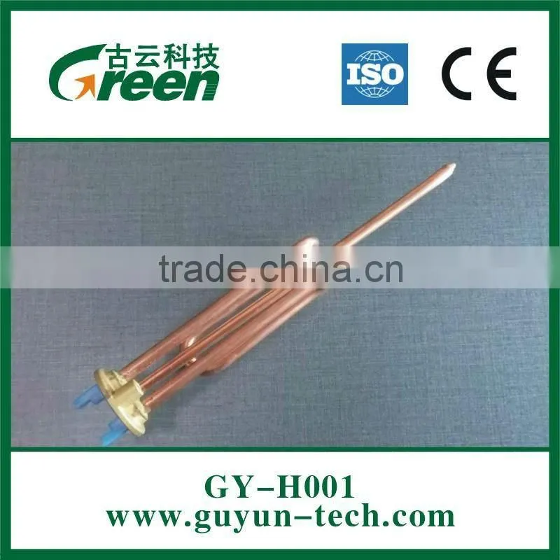 BendedHeating element for electric water heater with MgO hole