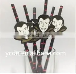 Hallowmas party drinking Straws Paper straw