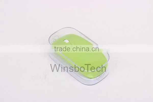 Unique Slim wireless mouse with crystal box packing