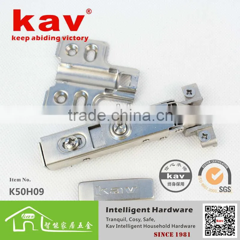 Aluminum frame clip on soft close door hinge