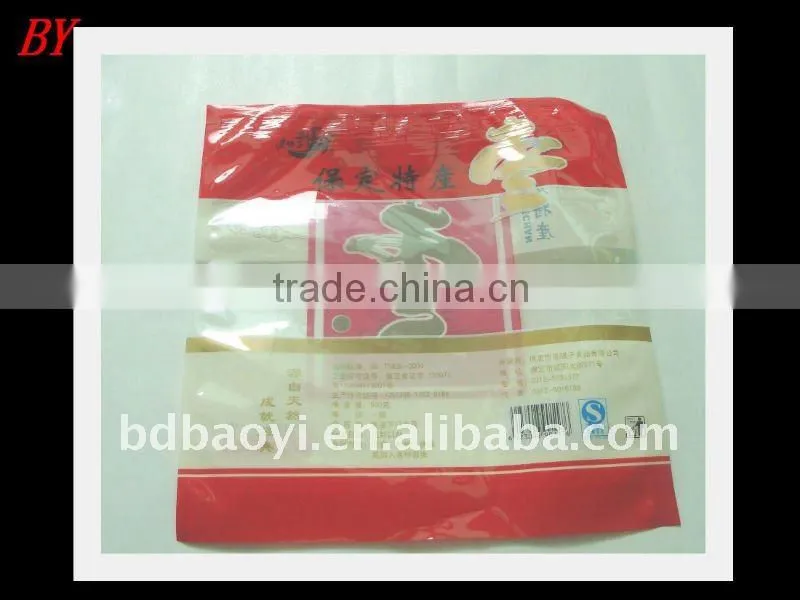 PET/CPP laminated clear plastic packaging bags for nuts