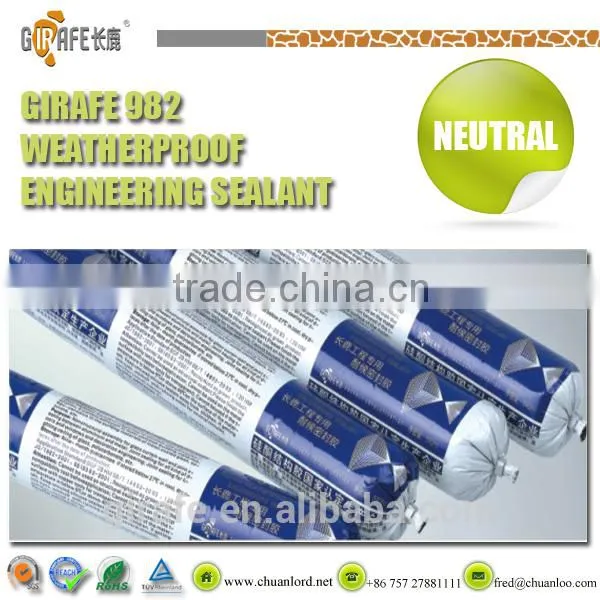 Float glass, Reflective glass, Tempered glass, Laminated glass, Solar glass Silicone Sealant