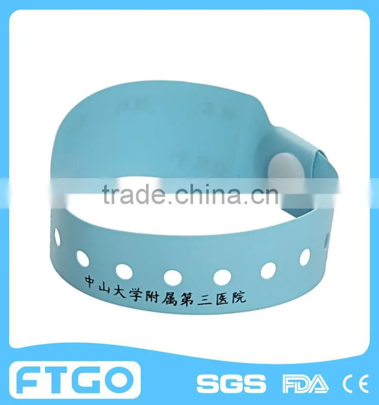 write on custom patient id wristband