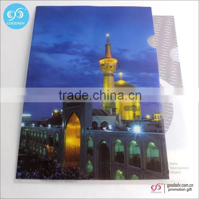 Cheap promotional file folder custom printed file decoration with school file