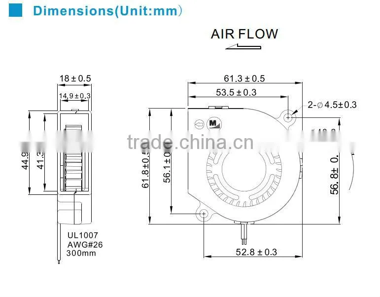 MX6018GB(S)H1 car blower fan 60mm