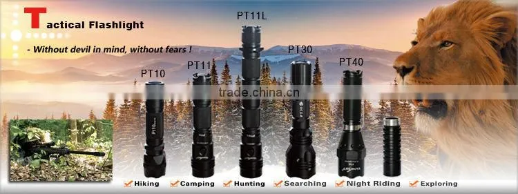 High quality zoom flashlight torch, with 2*AAA battery 5 modes 260 lumens, from TANK007 factory ZM112