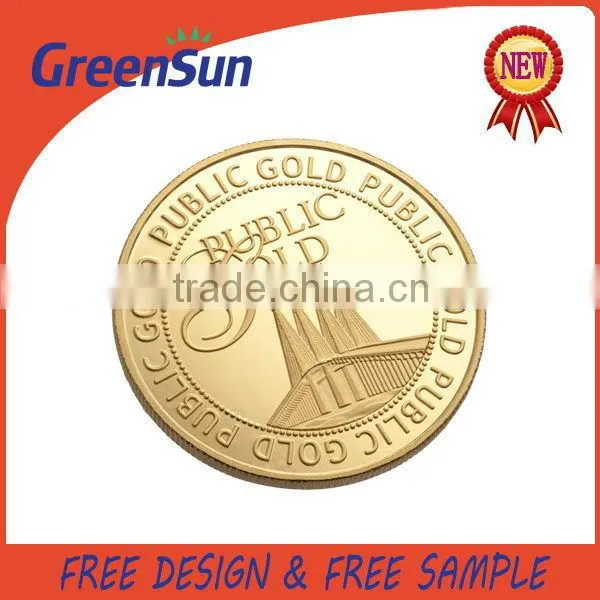 Business Gift hot sale promotion gold foreign coins