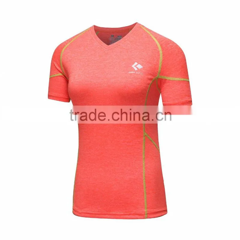 Four colors Wholesale fitness clothing women sexy yoga wear sports running t shirt