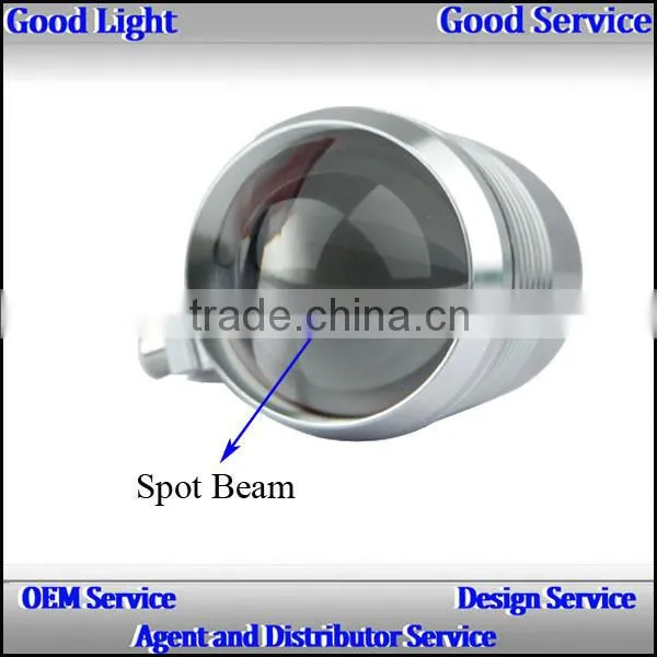 ovovs Top quality 12W silver C-ree led motorcycles lamp 12V with spot light