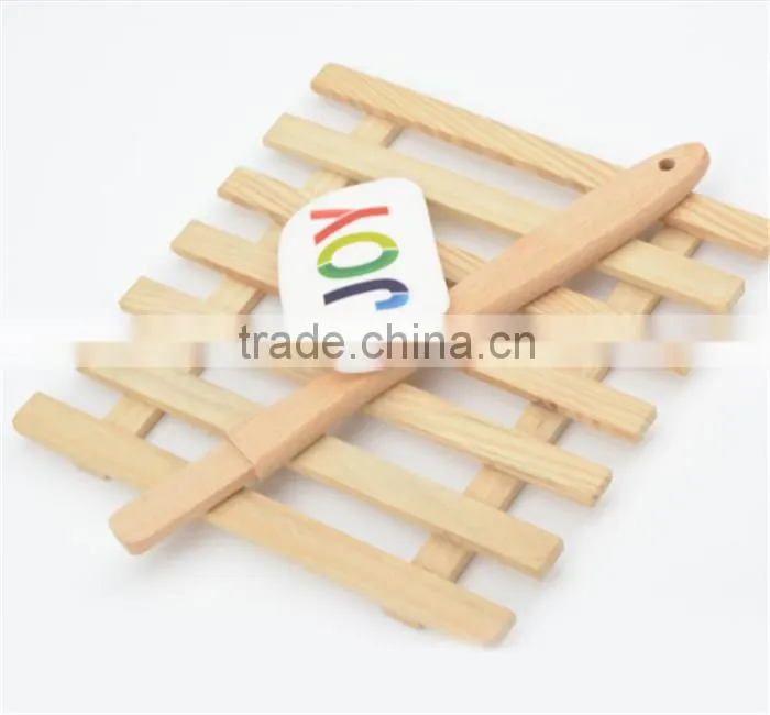 High quality pastry silicone spatula with wooden handle easy flex baking spatula