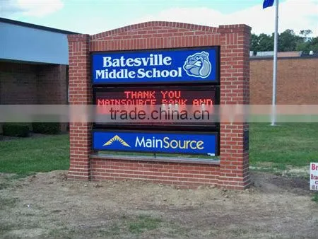 Italy---Outdoor P16mm programmable led message display panel board sign
