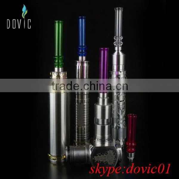 510 glass drip tips with ss base