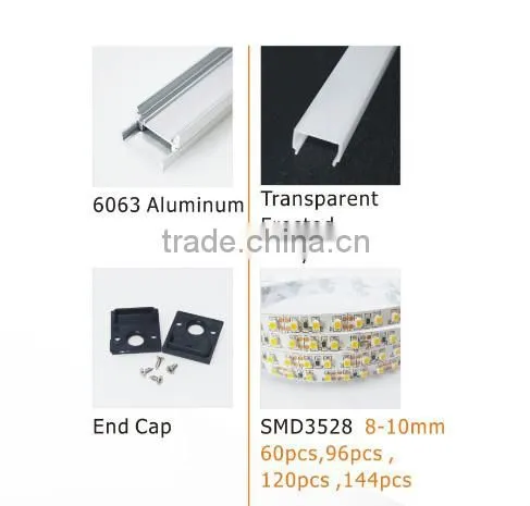 2016 led strip light profile extruded aluminum channel led profile