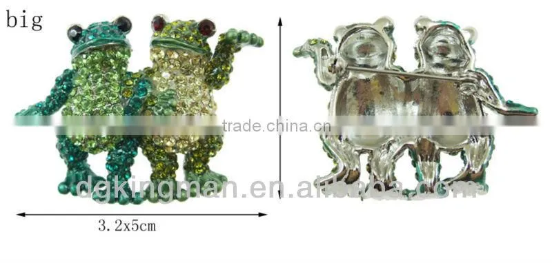Rhinestones Frog Fashion Brooch For Dress