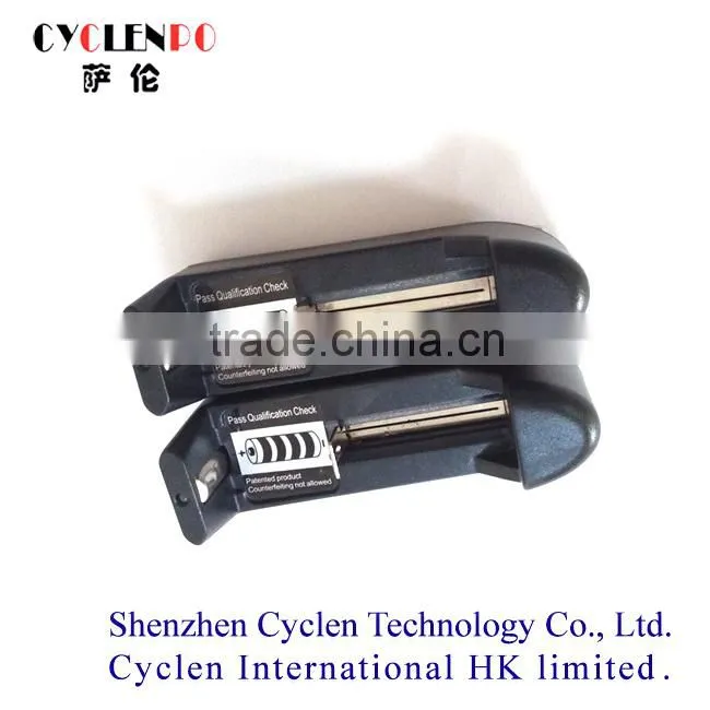 1 bay 3.7V EU plug wireless li-ion battery charger for cylindrical cell