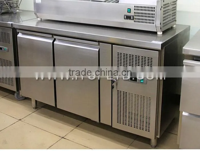 2 doors air-cooled refrigerated chest freezer