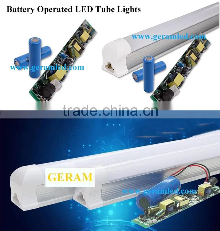 Cheapest t8 rechargeable emergency battery operated led tube lights