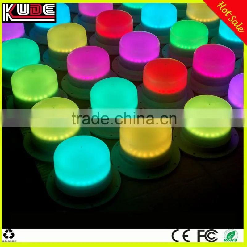 Rechargeable battery powered LED furniture light parts/RGB light with remote control