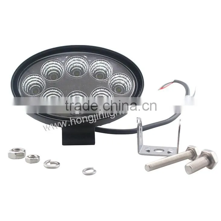 Wholesale Tractor machine Square Offroad Oval 12 volt LED Work Light 24w