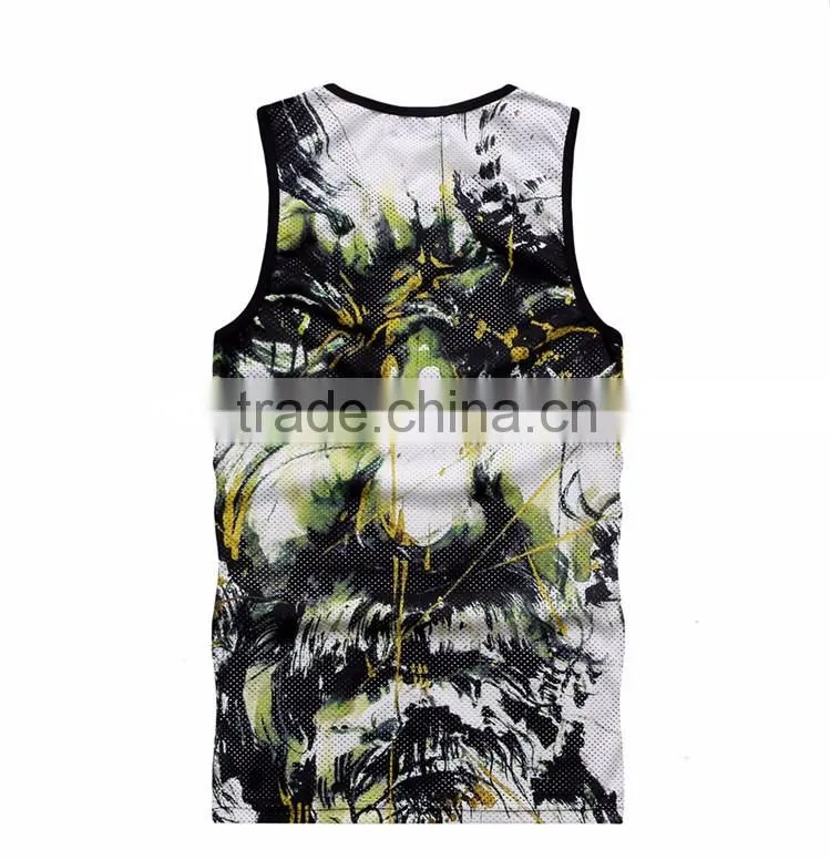 OEM ODM Custom cool sublimation design tank top beaded sleeveless vest design chiffon shirt chiffon vest