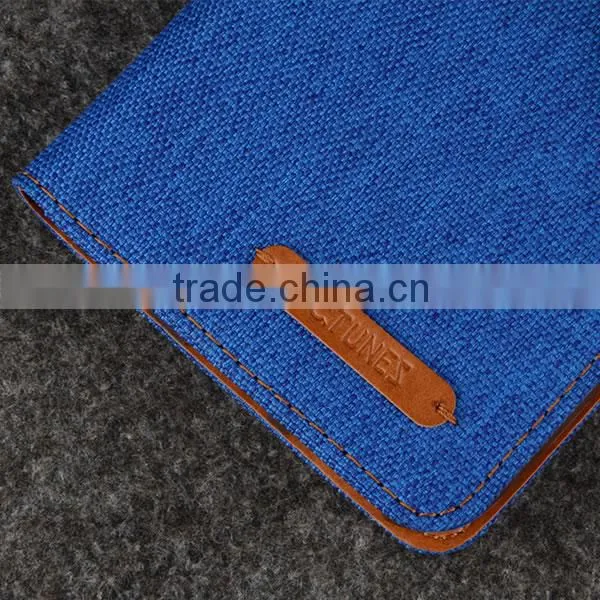 C&T Canvas Diary Denim Material Wallet Case Stand Flip Cover TPU Casing for Samsung Galaxy Note 7